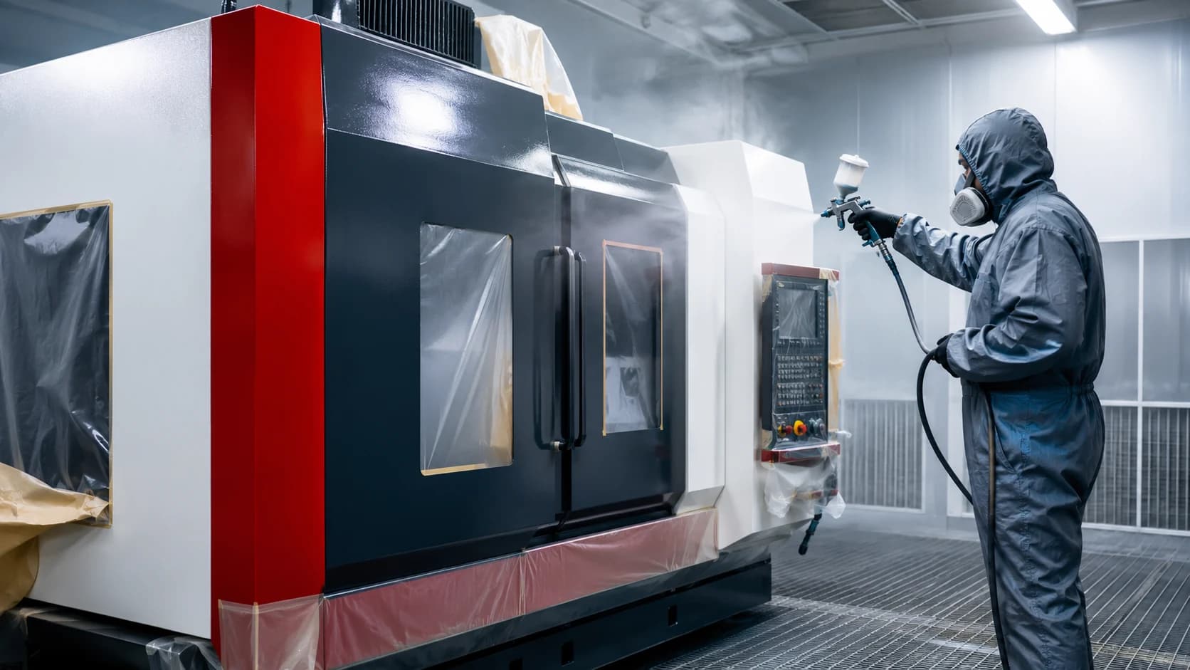 CNC Makine Temizlik ve Boyama