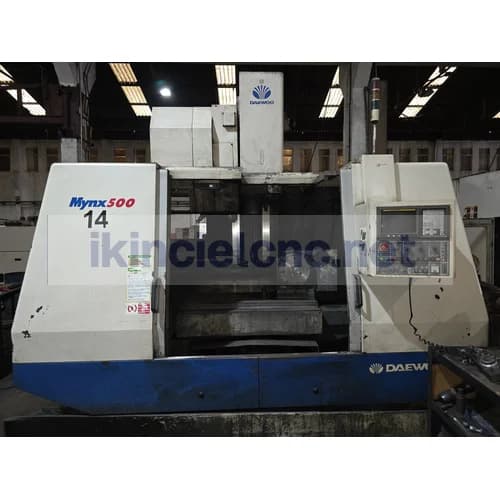 DAEWOO Mynx 500 4.EKSENLİ CNC Dik İşleme Merkezi | FANUC 21M 2000 Model