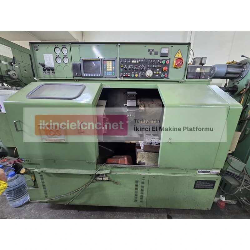 Takisawa TC 3 Fanuc Kontrol Üniteli 10 İnç Şanzımanlı CNC Torna